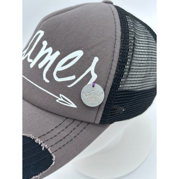 Dreamer Distressed Hat Crowned Free Cap - Picture 5 of 6